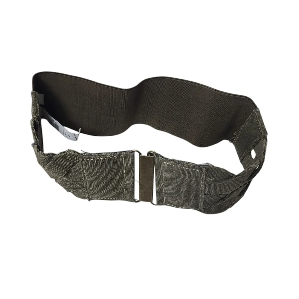 NWT Daytrip Olive Green Canvas Fabric Stretchy Belt S